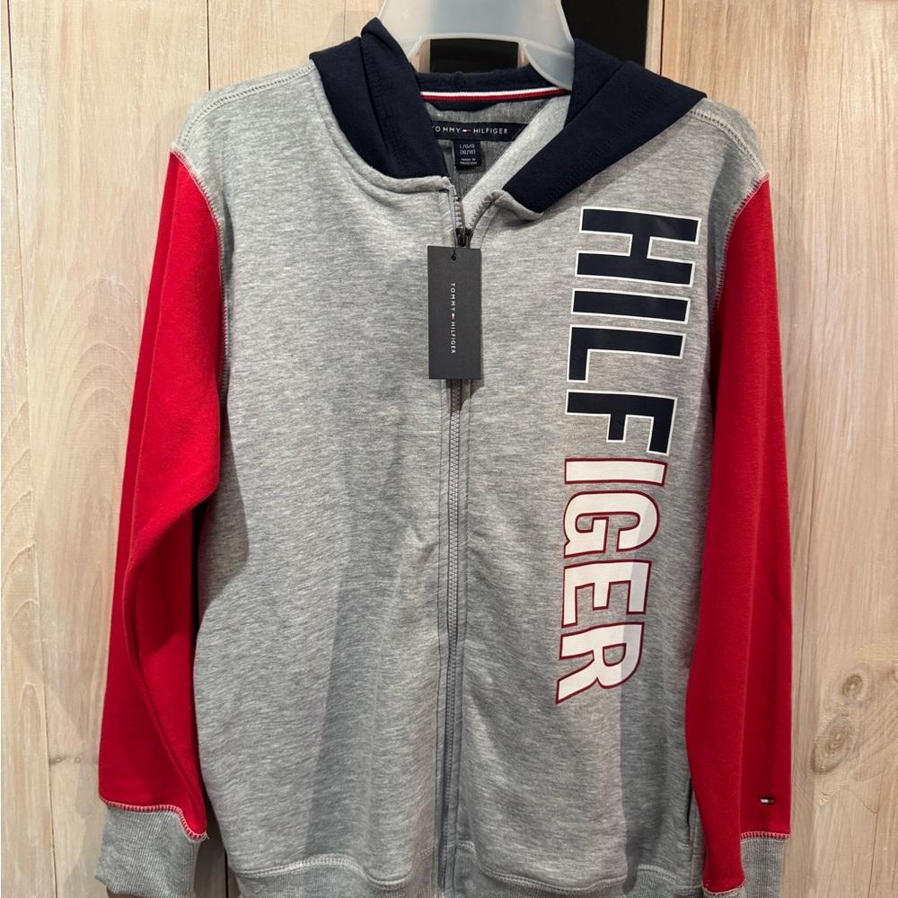 Tommy Hilfiger Zip Hoodie size Large Boys - Picture 2 of 7